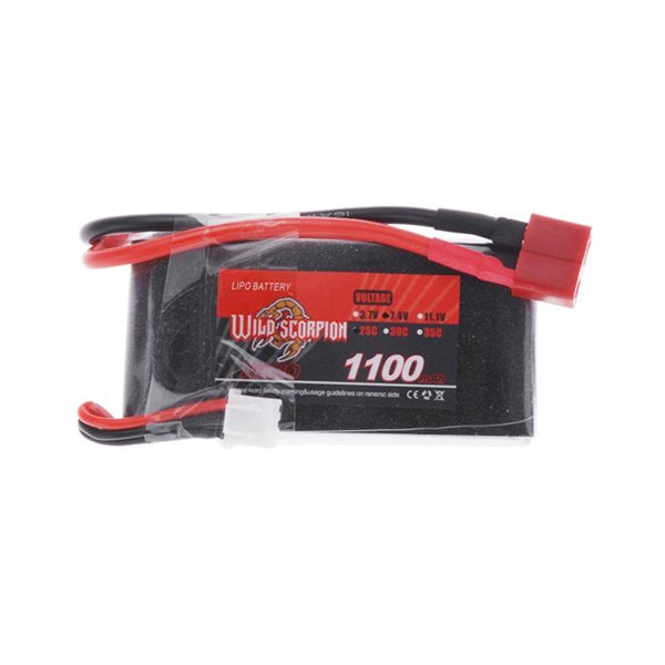 WILD SCORPION 7.4V 1100MAH 2S 25C LI-PO BATTERY